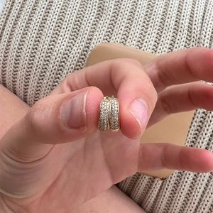 Mejuri Pave Diamond Bold Hoops!